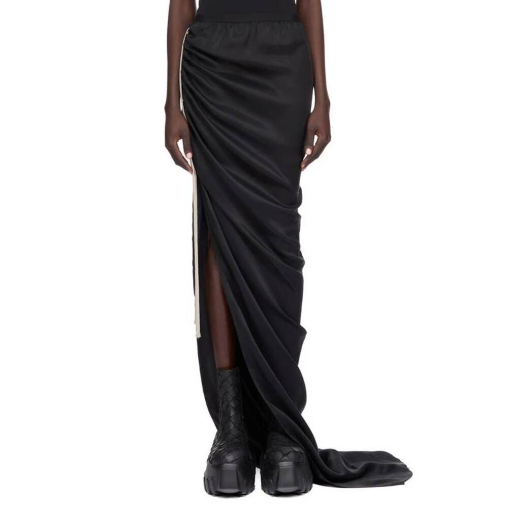 RIck Owens Gonna Edfu Maxi Skirt in Black 38 US 2